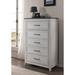 The Gray Barn Happy Horse White and Grey 5-drawer Chest