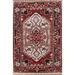 Heriz Serapi Oriental Rug Hand-Knotted Wool Carpet - 2'0"x 3'0"