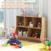 Costway 5-Cubby Kids Toy Storage Organizer Wooden Bookshelf Display - See Details