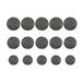 150 Pcs Round Mesh Pads Flowerpot Bottom Grid Hard PP Garden Drainage Mesh Hollow Pads for Planting Supplies (Black 2.5cm 4.5cm 7.5cm Diameter Style)