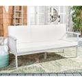 SAFAVIEH Finnick Outdoor Patio Sofa Bench Grey/Beige