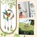 Mortilo Hangs Hummingbird Wind Decoration Chime Chime Wind Flower Wind Decoration Feathers Pendant Chime Mother s Hummingbird Day Wall Gift Hangs Multicolor Home & Garden Gift