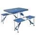 Folding Table and Chair Set Lightweight Table Chair Set for 4 Seaters Plastic PS Thickened Portable Picnic Table for Outdoor Camping Dining BBQ Party Self Weight 16.18 LBS