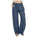 Wide Leg Pants for Women Wide Leg Lounge Pants for Women High Waisted Linen Trousers Solid Palazzo Joggers Lightweight Loose Pant Pockets Dress Pants for Women