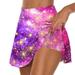 Sksloeg Skorts Skirts for Women Tennis Skirt for Women Women s Graphics Printed High Waisted Athletic Golf Skorts Skirts for Workout Running Hot Pink M