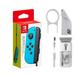 Nintendo - Joy-Con (L) - Neon Blue With Cleaning Electric kit Bolt Axtion Bundle Used