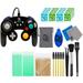 PowerA - GameCube Style Wired Controller for Nintendo Switch - Wired: Black With Cleaning Manual Kit Bolt Axtion Bundle Used