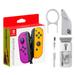 Pre-Owned Joy-Con (L/R) Wireless Controllers for Nintendo Switch - Neon Purple/Neon Orange With Cleaning Electric kit Bolt Axtion Bundle (Refurbished: Like New)