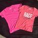 Under Armour Tops | 2/$25!! Under Armour Semi Fitted Pink Breast Cancer Awareness Workout Shirts. | Color: Pink | Size: M