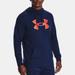 Under Armour Shirts | Hp Under Armour Coldgear Navy Fleece Orange Big Logo Hoodie 2xl | Color: Blue/Orange | Size: Xxl