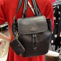 Kate Spade Bags | Kate Spade Rosie Medium Flap Backpack K8714 Pebbled Leather Black Nwt | Color: Black/Gold | Size: Medium