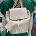 Kate Spade Bags | Kate Spade Rosie Medium Flap Backpack K8714 Pebbled Leather Parchment Rosie Nwt | Color: Gold/White | Size: Medium