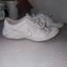 Nike Shoes | Damaged!!! Size 8.5 Womens Or 6.5 Mens Nike Tennis Shoes! See Pics!! | Color: Gray/White | Size: 8.5