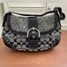 Coach Bags | Coach Euc Host Pick X2 Flap Shoulder Bag- Signature Grey, Black With Silver | Color: Black/Gray | Size: 7.5” X 12.5”