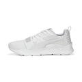 PUMA Mens Wired Run Low Trainers Sports Shoes PUMA White-PUMA White-Cool Light Gray 9