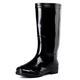 AELEGASN Men's Rain Boots Waterproof Rubber Wellies Boot Shoes Ankle Walking Durable Sturdy Outdoors Non Slip Flat Garden 39-45,Black,45