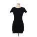 Zara Casual Dress - Bodycon: Black Solid Dresses - Women's Size Medium