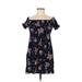 Forever 21 Casual Dress: Blue Floral Dresses - Women's Size Medium