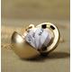 Secret Message Locket - Matte Gold Vintage Ball Necklace Makes A Great Gift