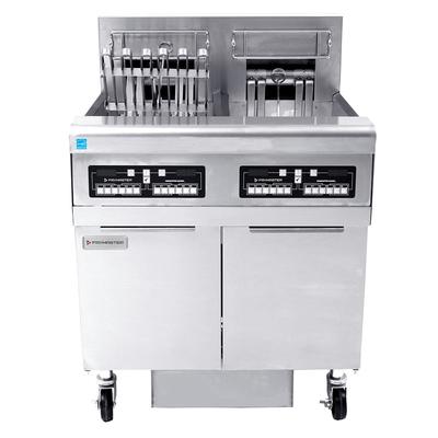Frymaster FPRE217TC 240/1 Commercial Electric Fryer - (2) 50 lb Vats, Floor Model, 240v/1ph, Stainless Steel