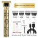 OUNAMIO Hair Clippers for Men Professional Cordless Hair Trimmer - Electric T-Blade Beard Trimmer Shaver Edgers Zero Gapped Mens Grooming Kit Rechargeable Hair Cutting Kit - Gifts for Men(Gold)