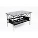 Folding Outdoor Table with Carrying Bag Lightweight Aluminum Roll-up Rectangular Table Camping Table for Indoor Outdoor Camping Picnics and BBQ 44.46 X 27.56 X 27.56 Black