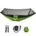 Large Camping Hammock with Mosquito Net 2 Person Pop-up Parachute Lightweight Hanging Hammocks Tree Straps Swing Hammock Bed for Outdoor Backpacking Backyard Hiking