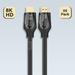 8K HDMI Cable High Speed DisplayPort 2.1 High Resolution Video Support 48Gbps-5 Pack