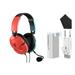 Pre-Owned Turtle Beach Recon 50 Gaming Headset Red/Blue With Cleaning Kit BOLT AXTION Bundle (Refurbished: Like New)