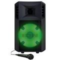 Restored ION Audio - Power Glow 300 Rechargeable Battery Powered Bluetooth Speaker System with LED Lights and Built-in Handles and Wheels 300-Watt Sound System (Refurbished)
