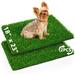 18 x 23 inch Artificial Grass Puppy Pee Pad 2-Pack Reusable Fake Grass Turf for Dog Potty Training