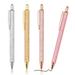 4 Pcs Ballpoint Pens Comfortable Writing Pens Metal Retractable Pretty Journaling Pens Black Ink Medium Point 1.0 mm Gift Pens Cute Pens School Supplies for Women(NO.676)