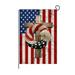 Jikolililili 4th of July Floral Garden Flag 12x18 Vertical Double Sided Patriotic Wreath Crosses American Flags Red Blue Memorial Day Independence Day Holiday Outside Decorations Burlap Yard Flag