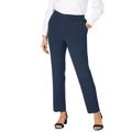 Plus Size Women's Bi-Stretch Slim Straight Pant by Jessica London in Navy (Size 22 W)