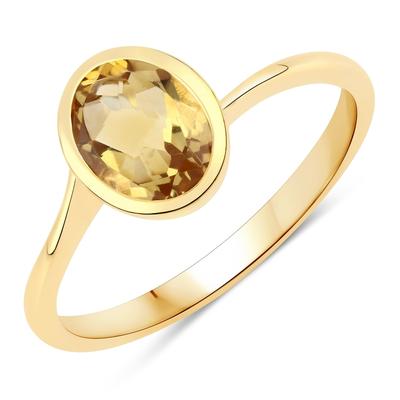 Rafaela Donata Ring Sterling Silber Citrin in Gelbgold 60 Damen Image