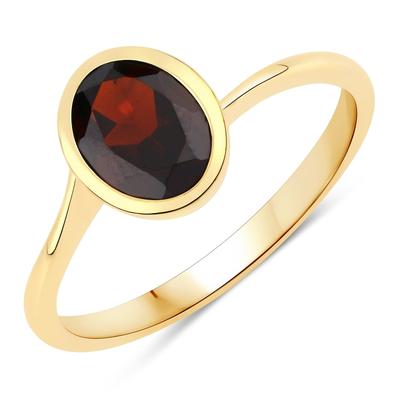 Rafaela Donata Ring Sterling Silber Granat in Gelbgold 54 Damen Image