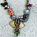 J. Crew Jewelry | Gorgeous Rhinestone Multicolored J Crew Necklace | Color: Gold | Size: Os