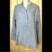 J. Crew Tops | New J.Crew Crosshatch Popover Tunic Top Shirt Blouse Chambray Blue Pockets | Color: Blue | Size: M