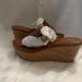 Coach Shoes | Coach Brown Leather Wedges Size 7.5 | Color: Brown | Size: 7.5