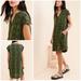 Anthropologie Dresses | Anthropologie Rachel Tunic Dress Sleeveless Pockets Snake Print Green Black | Color: Black/Green | Size: S