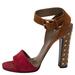 Gucci Shoes | Great Condition Gucci Tricolor Suede Madison Studded Block Heel Sandals Size 37 | Color: Gold | Size: 7