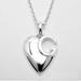 Gucci Jewelry | Gucci Statement Sterling Silver Necklace Heart 16 Inches Absolute Gorgeous | Color: Silver | Size: Os