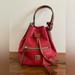 Dooney & Bourke Bags | Dooney & Bourke Pebble Leather Red Drawstring Shoulder Bag | Color: Red | Size: Os