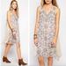 Free People Dresses | Free People Ancient Mystery Beaded Cream Beige Patterned Sleeveless Dress | Color: Blue/Cream | Size: Xs