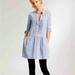 J. Crew Dresses | J. Crew Women's Cotton Gingham Sundrine Flannel Shirtdress Long Sleeve Size 2 | Color: Blue/White | Size: 2