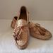 Coach Shoes | Coach | Women's Nadia Leather Tassels Driving Loafers Sz 5.5 To 6 | Color: Cream/Tan | Size: 5.5