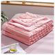 RRNAR Summer Comforter Twin Queen Size/King Size/Full Size Quilt Fabric with Soft Microfiber Inner Fill Bedding Lightweight Reversible All Season Down Alternative Duvet,Pink,200x230cm