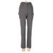 ZAC Zac Posen Casual Pants - Mid/Reg Rise Straight Leg Boyfriend: Gray Bottoms - Women's Size 0