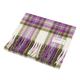 Edinburgh 100% Lambswool Scarf Purple Stewart - Optical/Chive Purple Stewart - Optical/Chive / One Size