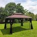 SHUNSTONE 13x10 Outdoor Patio Gazebo Canopy Tent w/ Ventilated Double Roof & Mosquito Net(detachable Mesh Screen On All Sides),suitable For Lawn | Wayfair